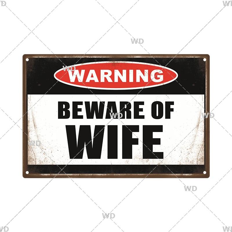 Warning Metal Sign Vintage Plaque Metal Caution Area 51 No Trespassing Retro Garden and Yard Caution Tin Sign Garage Park Decor