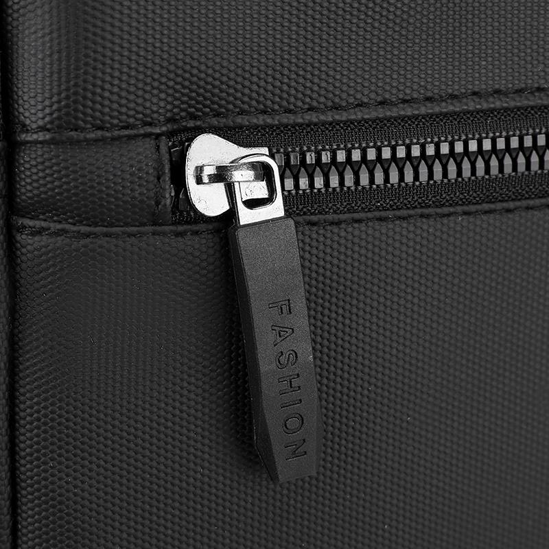 Vintage Waterproof Shoulder Bag Men Fashion Crossbody Bags Large Capacity Simple Travel Student Computer Bag Purse Handbag