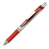 Шариковая ручка Pentel Гелевые чернила Тип нажимной EnerGel 0,4 мм Серебристый корпус BLN74-B Красный