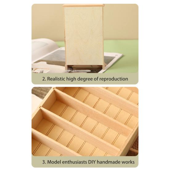 Кукольный мини-книжный шкаф, полка, масштаб 1/12, белая современная мебель для гостиной, кукольный дом, библиотека, офис, декор, миниатюрная деревянная витрина