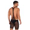 Men's Suspender Wrestling Singlet Leotard Bodysuit Jockstrap One Piece Deep U Neck Jumpsuit