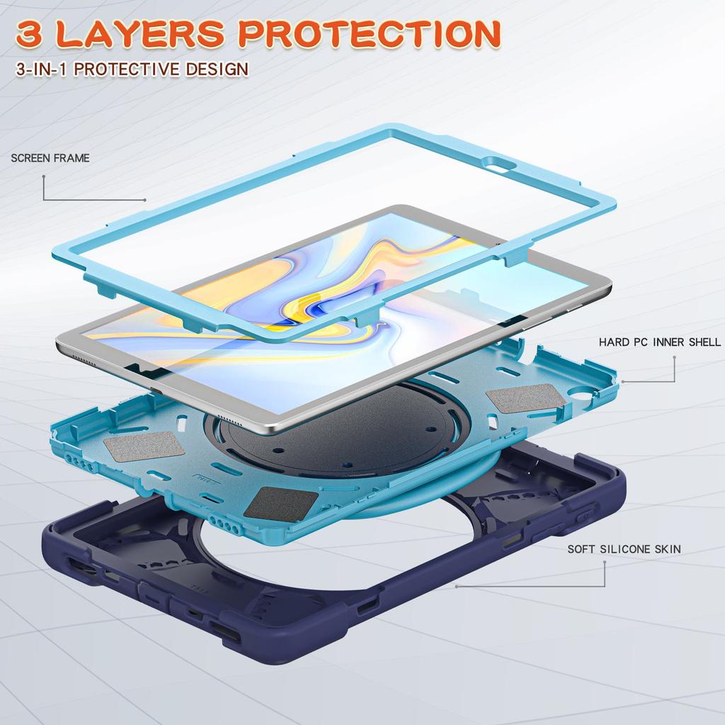Ударопрочный силиконовый чехол Full-Cover для планшета Samsung Galaxy Tab A 10.1 (T510/T515)