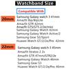 Нейлоновый ремешок 20 мм/22 мм для Amazfit GTS/2/2e/GTS2 Mini/GTR 42 мм/47 мм/GTR2/2e/stratos 2/3, спортивный ремень с петлей, браслет, ремешок Amazfit bip