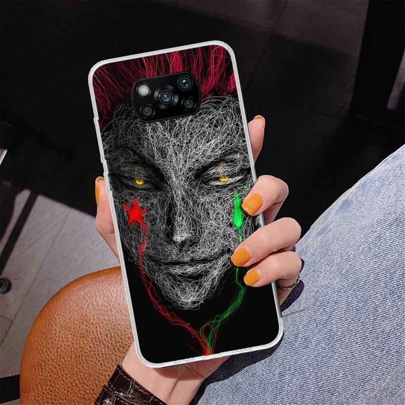 Чехол-бампер Huner X-Hunters Hisoka для Xiaomi Poco X5 X6 X7 Pro X4 Gt F7 Ultra M8 M7 Redmi 15C 15 13C 13 12C 12 Уникальный чехол Coqu