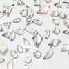 50Pcs Mini Pointed Bottom Mixed Shape  Jewelry Nail Decorations Glass Pile Diamond Manicure Accessories