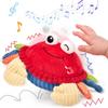 Hahaland Baby Toy, 0 Year Old Crab with Music Recording Function, Dancing Crab, 1 Year Old Boys and Girls, Interactive Plush Toy, Baby Gift,