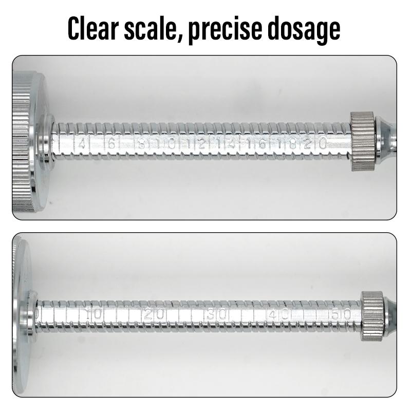20 мл 50 мл Ветеринарные шприцы Металлический инъектор для свиней, крупного рогатого скота, овец с иглами Ветеринарные инструменты для животных Инструмент для кормления лекарствами для скота