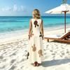 Women Ankle Length Maxi Dress,Cartoon Bunny Collection,Loose Sleeveless,Lightweight Fabric,American Commute Style,Beach Vacation,Casual Outing