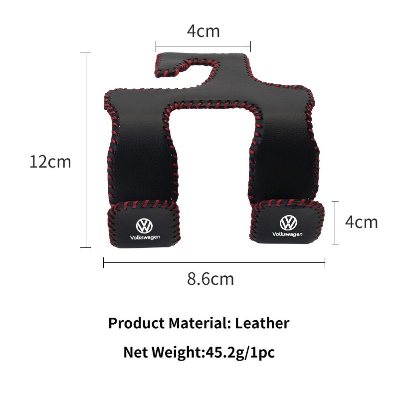 Double Hooks Fastener For Automotive Leather Seams Storage Practical accessory For VW R Golf mk5 Passat Scirocco Polo GTI Tiguan NH4H9