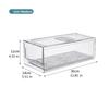 Fridge Organizer, Stackable Refrigerator Organizer Bins Reusable Food Storage Containers Fridge Drawer Organizer in Home Kitchen