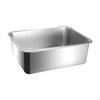 Cat Litter Box Toilet Stainless Steel Bedpan High Sided Easy To Clean Open Top Splashproof for