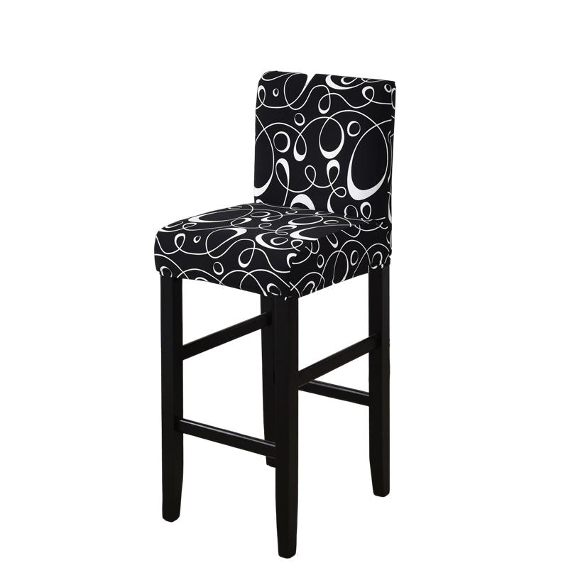 Stretch Bar Stool Covers for Counter Height Chairs Kitchen Dining Room Cafe Furniture Protection Slipcovers