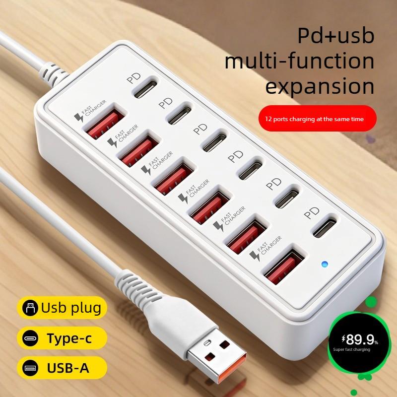 12 Ports Fast Charger Multi-port Harging Plug Compatible with IPhone Android