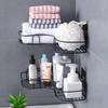 Punch-Free Bathroom Corner Shelf, Triangle Wall-Mounted Rack