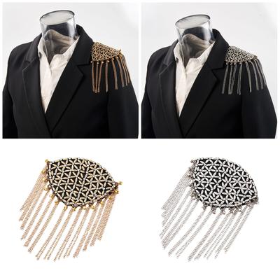 Расшитые бисером наплечные эполеты Ручная работа Наплечные украшения Кисточки Эполеты Аксессуары для одежды Броши на плечи