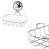 Rustproof Bathroom Soap Holder Space Saving Stainless Steel Vacuum Suction Organiser For Shower Sink Countertop