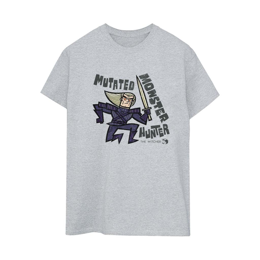 Netflix Womens/Ladies The Witcher Mutated Hunter Cotton Boyfriend T-Shirt