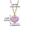 Cute Pendant Choker Zinc Alloy Pentagram Heart Ring Opening Closing Phase Box Necklace  Valentine's Day