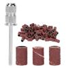 75 шт., набор шлифовальных лент для ногтей, сверла для ногтей, 80 # 120 # 180 #, коричневая зернистость с коробкой для хранения