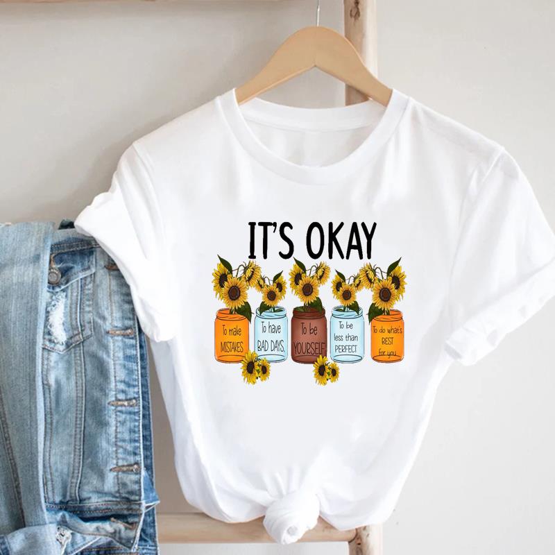 (Азиатский размер) Женская футболка с принтом «Любовное письмо», тренд 90-х годов, женская футболка с короткими рукавами, повседневная модная футболка, женская футболка с графическим рисунком