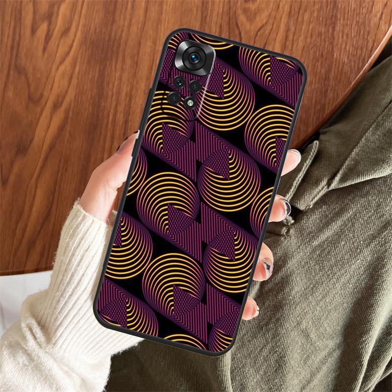 Чехол-принт из ткани в африканском стиле для Xiaomi Redmi Note 14 Pro 13 12 11 10 15 Pro Plus Redmi 13 C 15 10C 12C 14C 15C