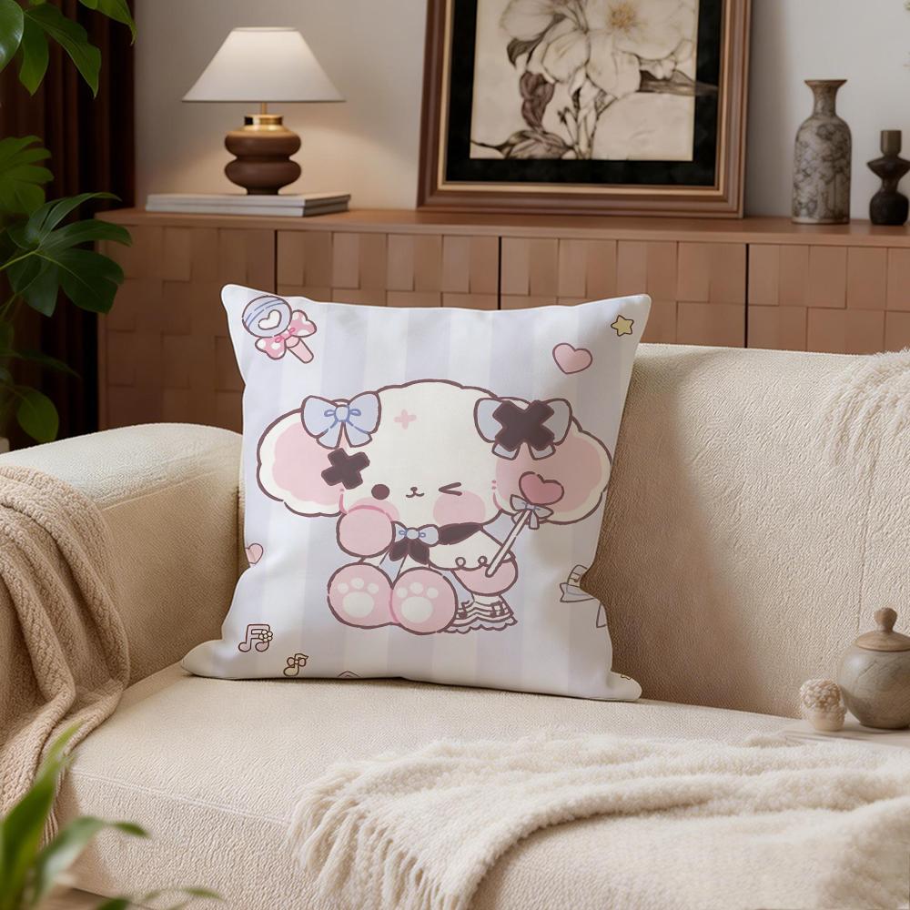 Cute Nonomochi Cushion Cover Cushion Cover Set 4Pcs 50X50 45X45 40X40 Pillowcase Decorative Sofa Home Decor