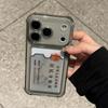 Ударопрочный Чехол-Карман с Отсеком для Карт Для iPhone 17 13 12 11 Pro Max 17 Air Прозрачные Чехлы Для iPhone 16 15 14 Plus Обложка