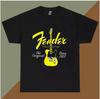 Мужская футболка fender telecaster плотный хлопок футболка Унисекс футболка