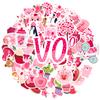 35pcs-50pcs Playful Valentine's Day Stickers Cute Balloons Stickers Funny Stickers For Suitcase Fridge Phone Luggage