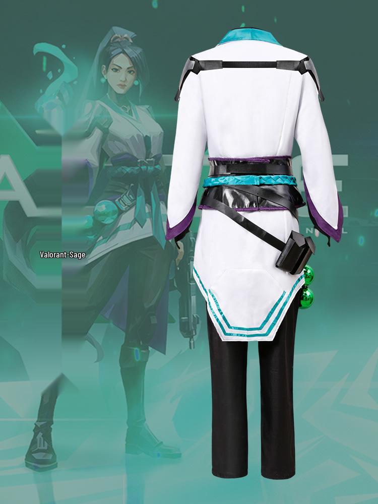 Костюм Косплея Сейдж из Valorant Комплект