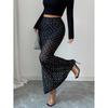 2025 New Sequined Double-layer Mesh High-waisted, Figure-hugging and Slimming Vacation and Date Skirt