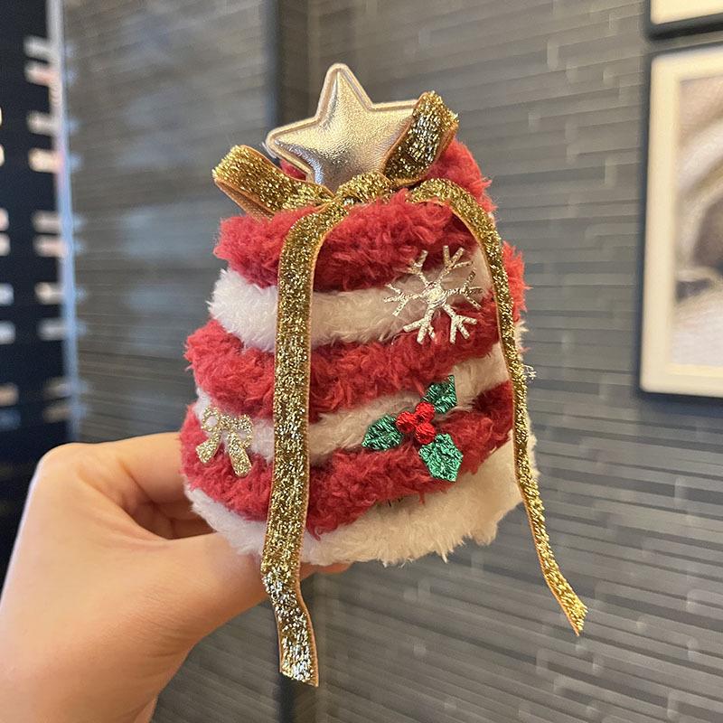 Праздничный бант и шляпа 2025 года, аксессуары для волос для женщин и девочек: Рождественская повязка на голову и заколка для волос