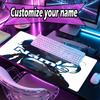 Custom Name Personalized Jinx Pattern Mousepad, Laptop PC Desk Mat, Decorative Desk Mat for Home Keyboard Pad Gift