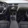 4 шт. Автомобильные коврики с ромбовидным узором - Прочный материал - Легко чистить, Всепогодные, Полное покрытие, Легко чистить, Прочная подкладка, Сверхпрочные