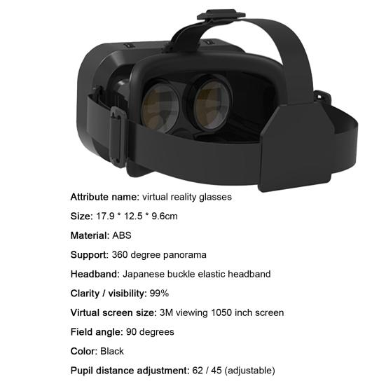 Очки Виртуальной Реальности Смарт Полный Экран 3D VR Шлем для Смартфонов