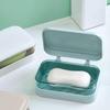 Bathroom Soap Dish With Lid Home Plastic Soap Box Keeps Soap Dry Soap Dish Travel Portable Soap Tray Dish Storage Soap Container