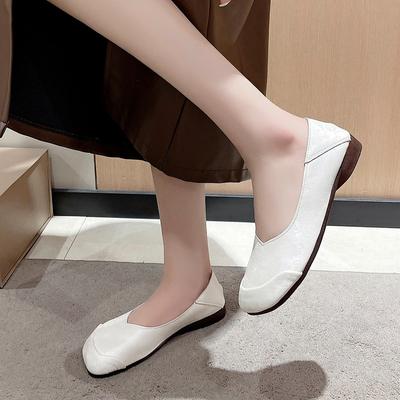 Мода 2024 Летняя мода Новые туфли на плоской подошве с мягкой подошвой Ретро-туфли с острым носком Элегантная повседневная женская обувь на плоской подошве