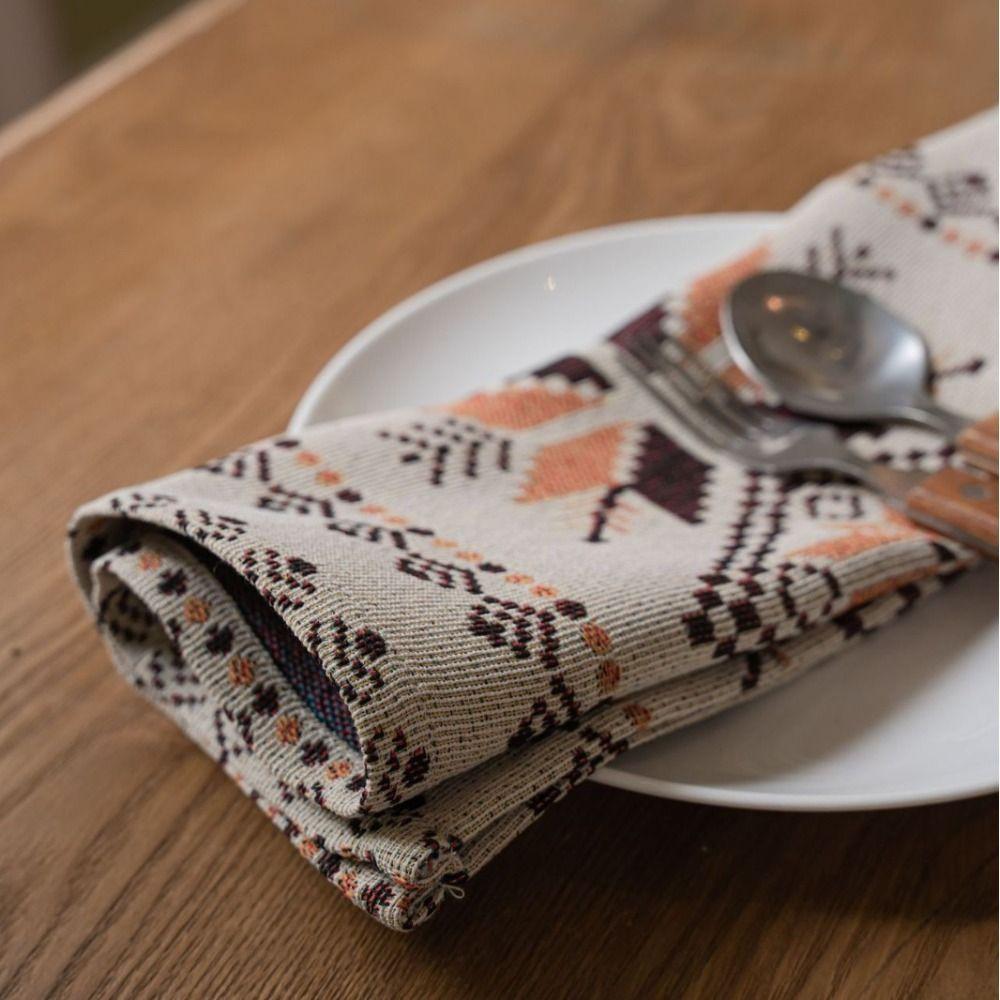 Непромокаемая хлопковая льняная дорожка для стола, льняное покрытие для стола, скатерть-флаг для кухни