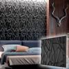 3D Wall Panel Mold for Gypsum, Plaster or Concrete Tile for Decorative Wall Panels 'Rock'