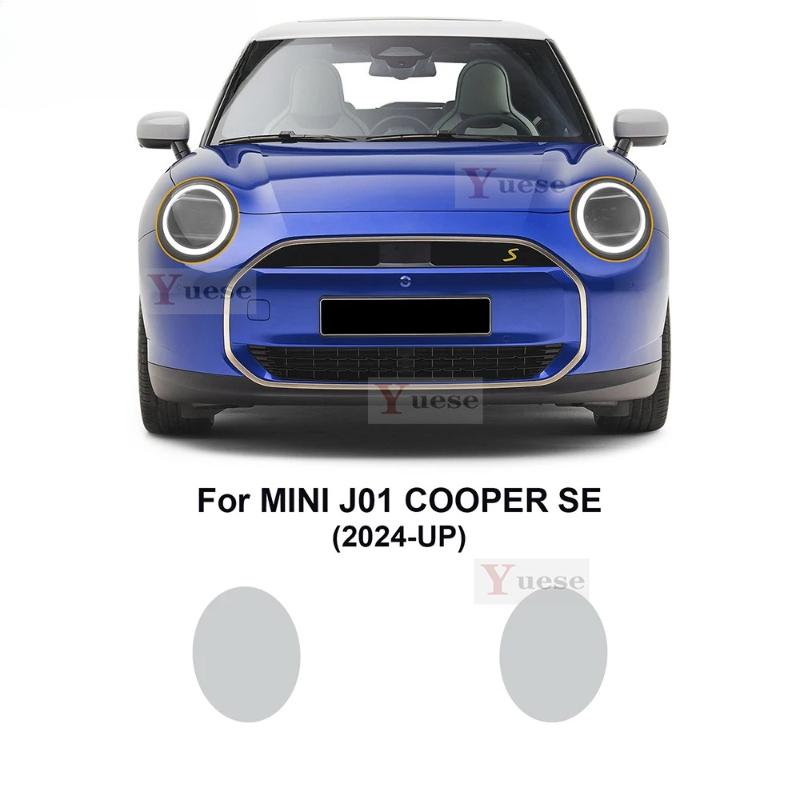Для Mini Cooper Electric EV J01 EXE 2024 2025 2 шт. Защитная пленка для фар автомобиля Прозрачная Дымчато-черная Наклейка из ТПУ