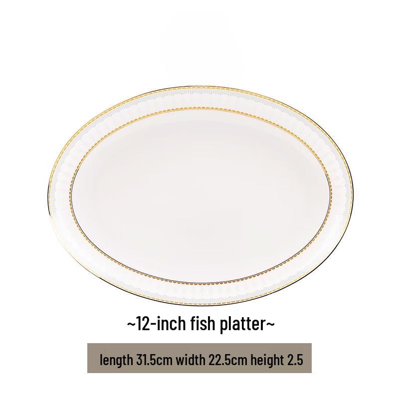 Nordic Style Jingdezhen Ceramic Dinner Plate
