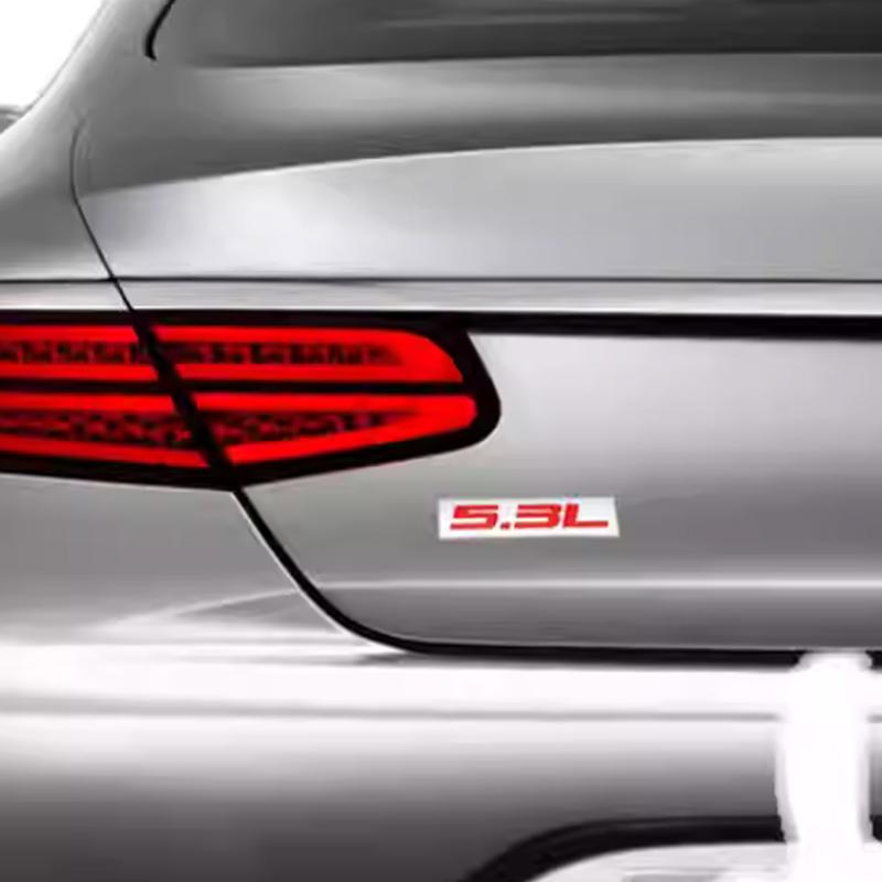 fsbn3 3D Metal 4.0L 4.6L 4.7L 5.0L 5.3L 5.7L Car Rear Trunk Emblem Badge For Jepp Dodge Volvo Ford Cadillac Chevrolet Honda Toyota