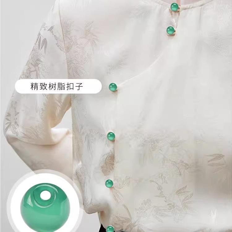 Жемчужные пуговицы Cheongsam в китайском стиле, бусины, дисковые пуговицы, китайский ретро-костюм Tang, рубашка Hanfu, рубашка, маленькие пуговицы