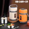 100-240 В портативный электрический ланч-бокс 12 В автомобильная рисоварка термоизоляционный ланч-бокс из нержавеющей стали 304 с двухслойной подкладкой