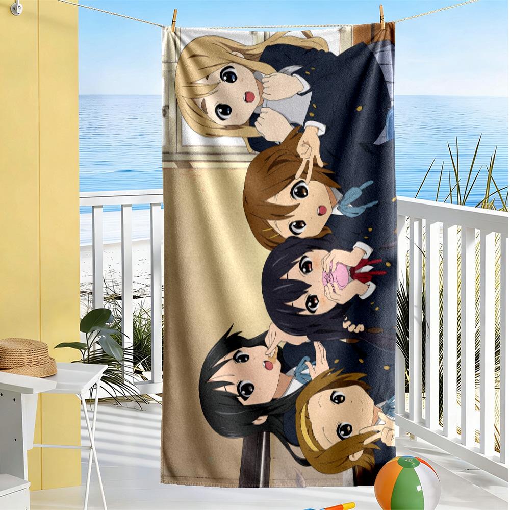 Anime Characters Parade Beach Towel Super Soft & Absorbent Comfortable Lightweight
