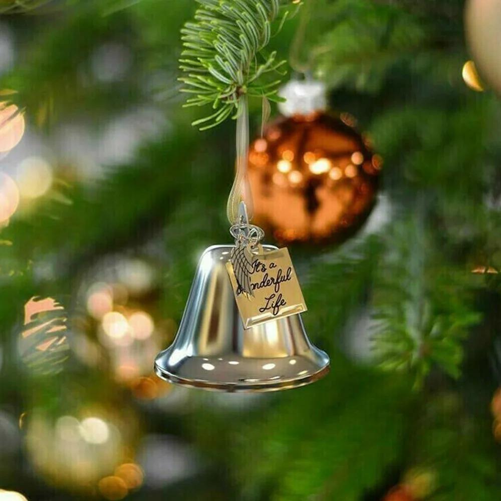 Hanging Christmas Chime Bell Metal Vintage Bell Angel Wing Wind Chime Bell Garden Decor