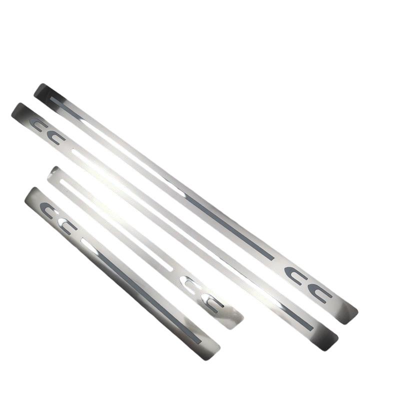 For Volkswagen CC 2010- Door Sill Pedal Scuff Plate Stainless Steel Guard Protector Car Styling