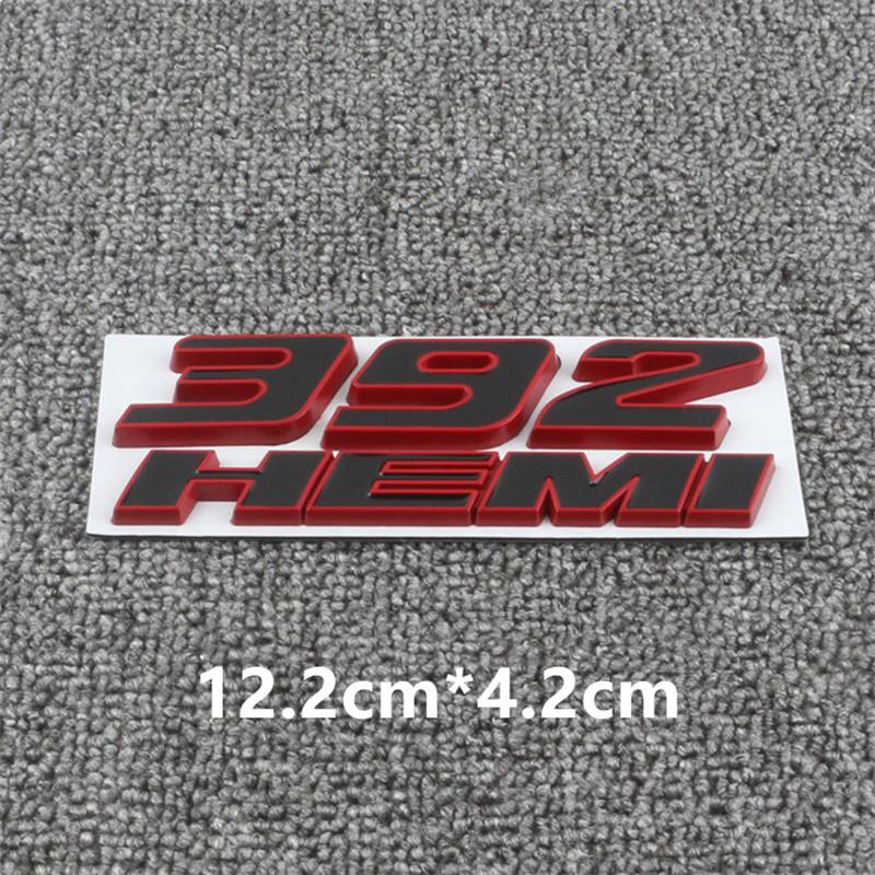 3D Metal 392 6.4L Hemi Engine Logo Badge Emblem Car Stickers For Dodge Charger Dart Caliber Journey Car Styling Accessories LL1