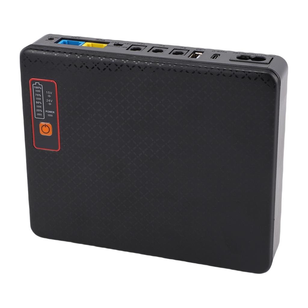 Mini UPS DC 16000mAh Battery Backup Uninterruptible Power Supply for Router Modem Camera USB Type C POE Multivoltage