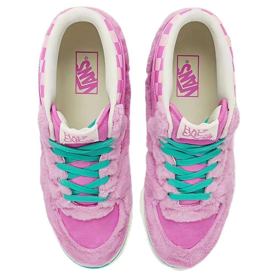 Vans Half Cab Прочные Полувысокие Кеды для Скейтбординга Унисекс Розовые VN000CMUDTB